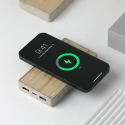 Promosyon Powerbank 10000 mAh Bambu Wireless Mobil Şarj Cihazı