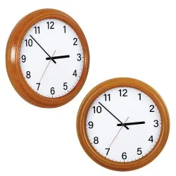 Promosyon duvar saati 35 cm ahşap görünümlü